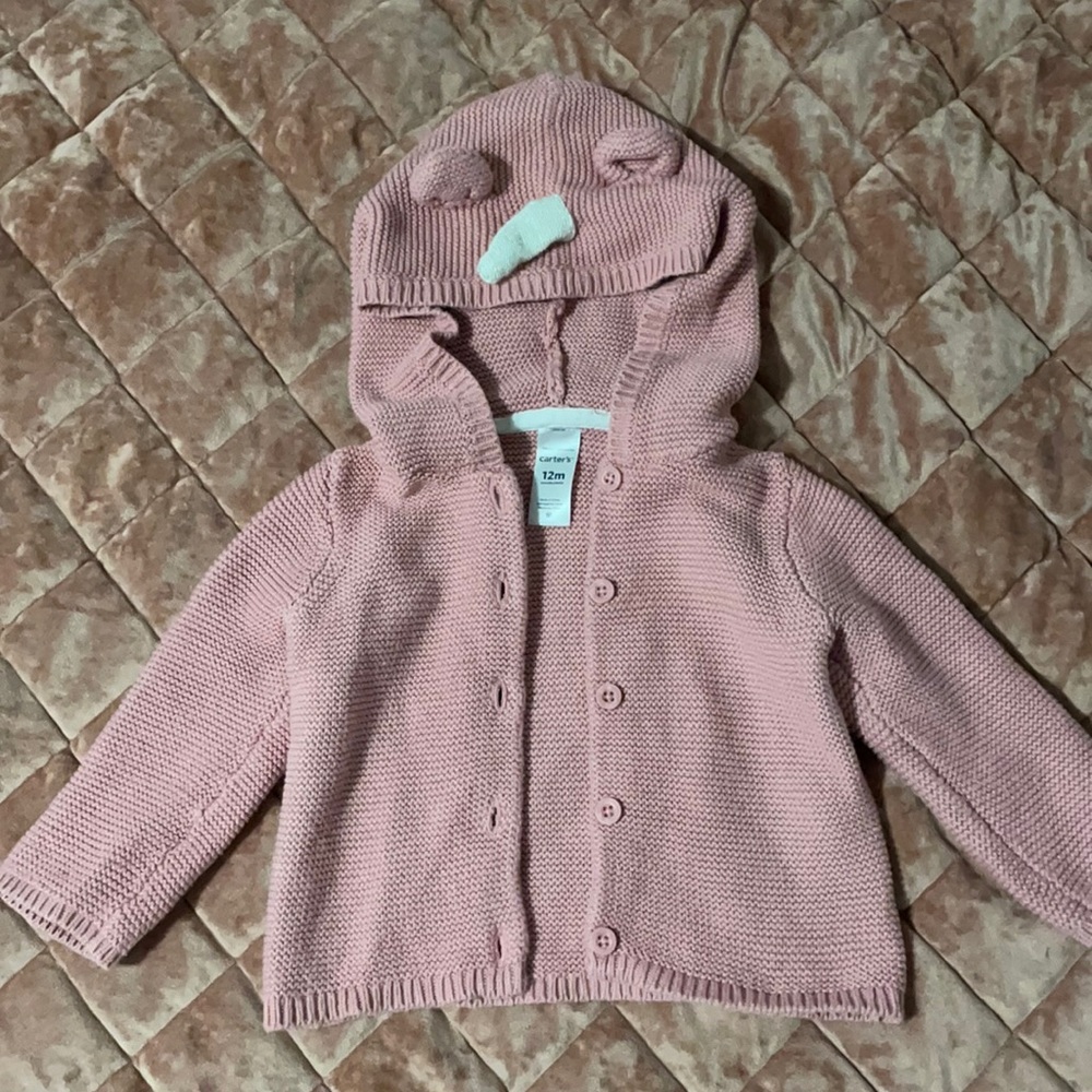 Baby girl knit sweater/jacket